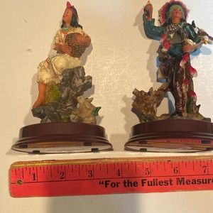Vintage and new in packages, Native American Chief and female Indian